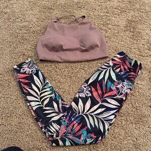 Floral Print Women's Workout Set